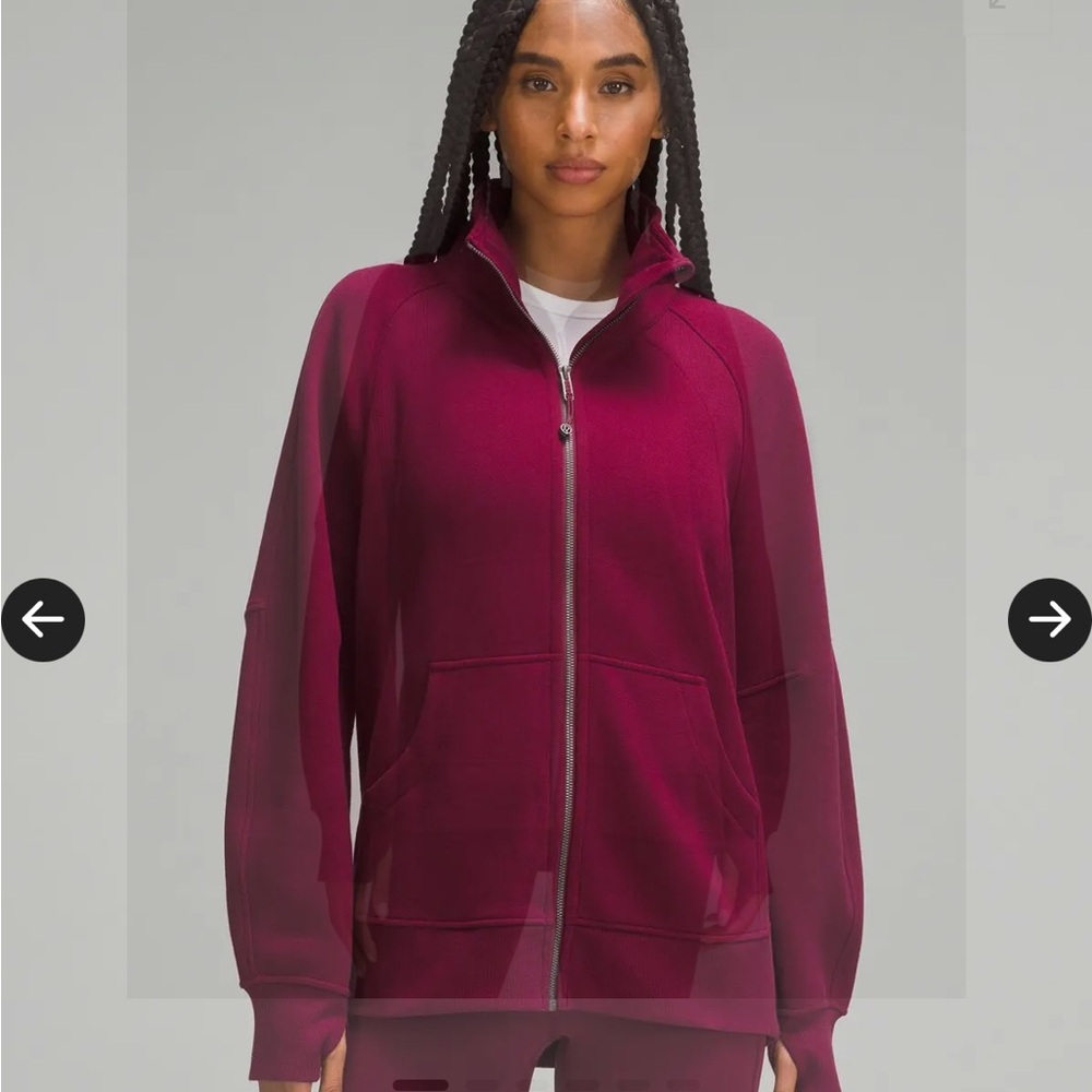 Lululemon scuba oversized funnel-neck full zip long